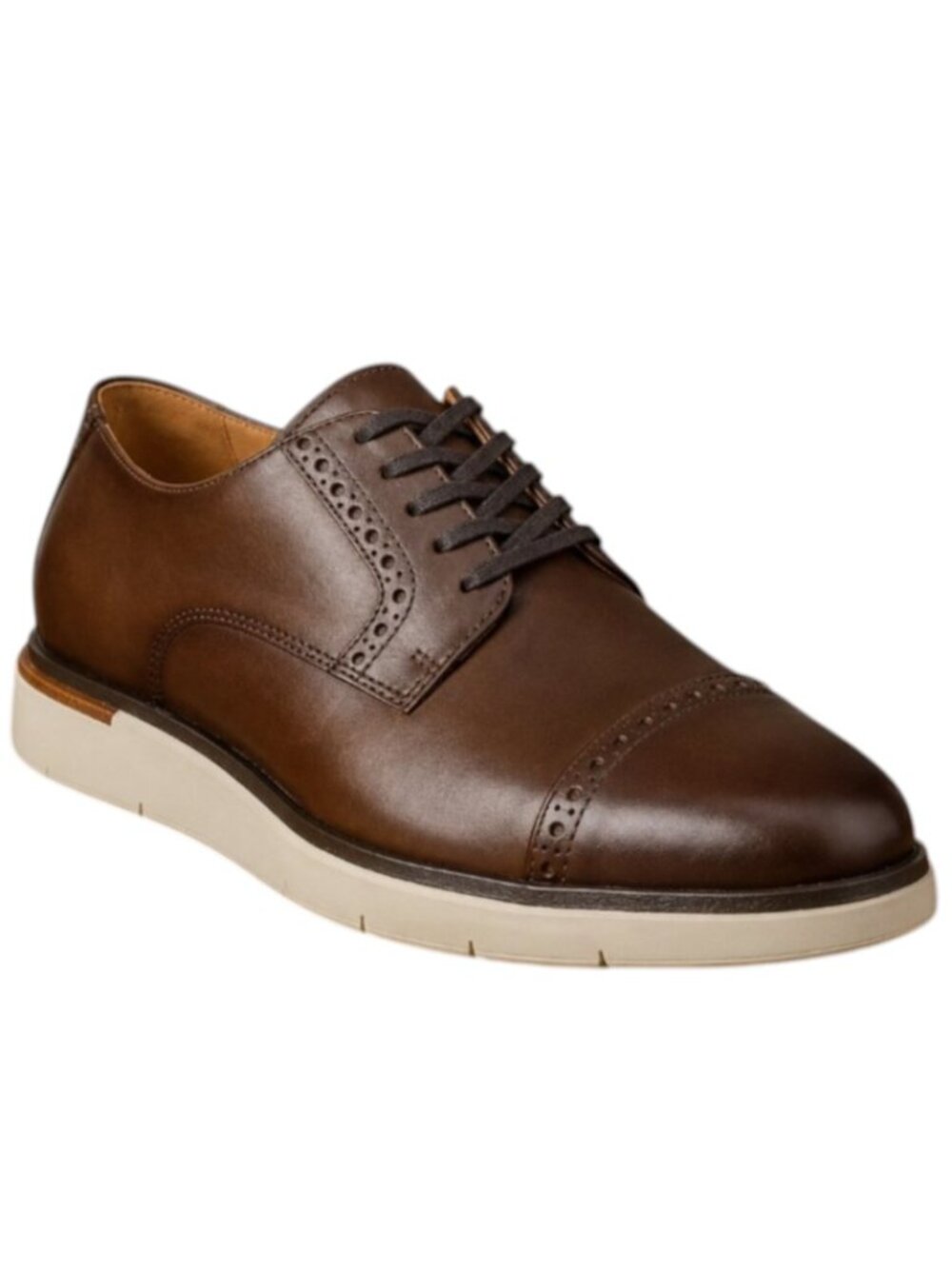 NEW ALLEN EDMONDS Men’s Caleb Coffee Leather Dress Shoes